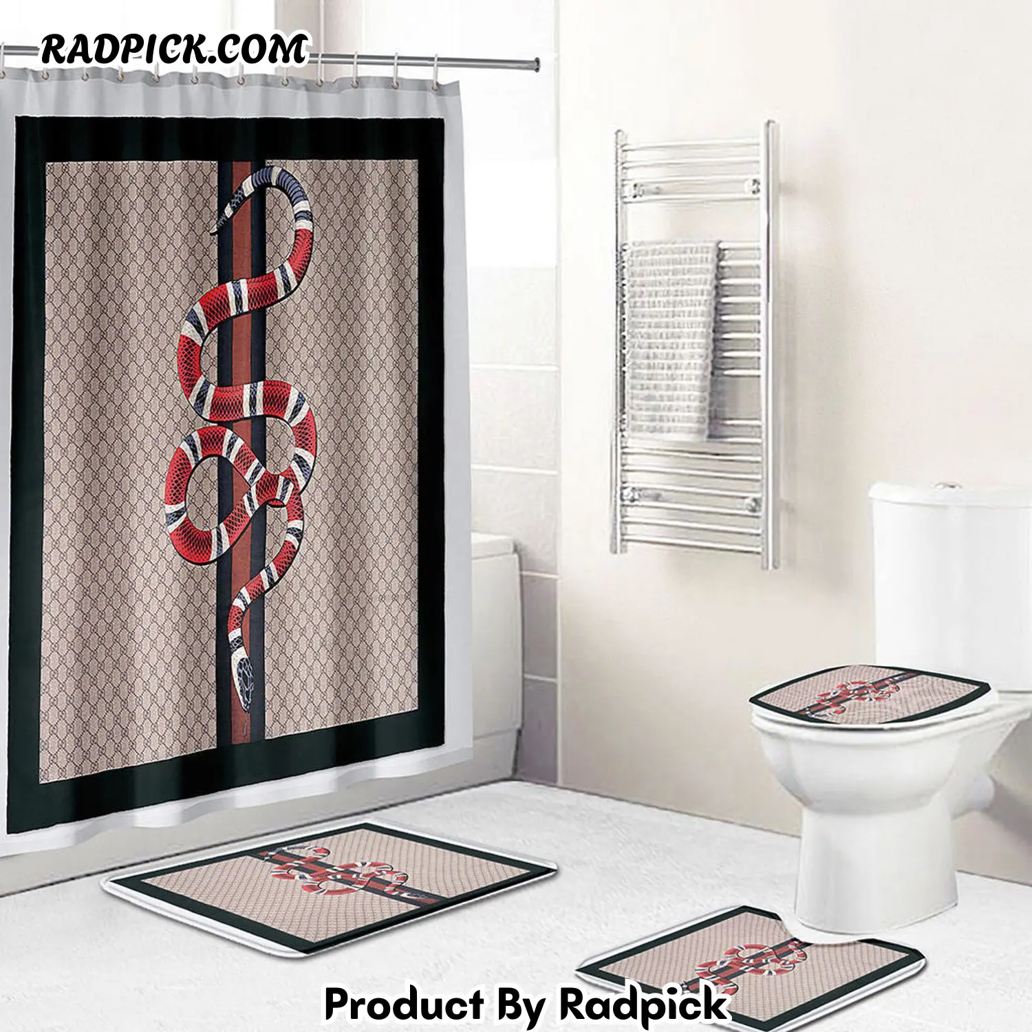 Gucci bath mat sets snake red bath mat sets shower curtain 138 bathroom set rp387828